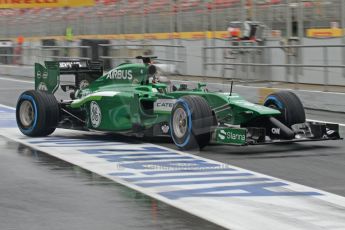 World © Octane Photographic Ltd. Tuesday 13th May 2014. Circuit de Catalunya - Spain - Formula 1 In-Season testing. Caterham F1 Team CT05 – Kamui Kobayashi. Digital Ref: