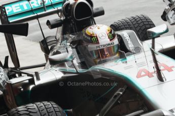 World © Octane Photographic Ltd. Tuesday 13th May 2014. Circuit de Catalunya - Spain - Formula 1 In-Season testing. Mercedes AMG Petronas F1 W05 Hybrid – Lewis Hamilton. Digital Ref: