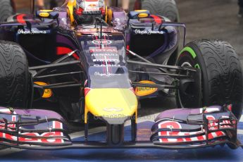 World © Octane Photographic Ltd. Tuesday 13th May 2014. Circuit de Catalunya - Spain - Formula 1 In-Season testing. Infiniti Red Bull Racing RB10 – Sebastien Buemi – Reserve Driver. Digital Ref: