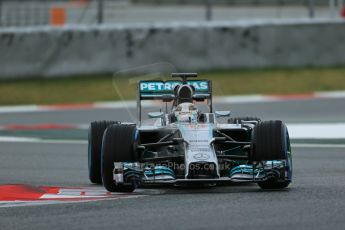 World © Octane Photographic Ltd. Tuesday 13th May 2014. Circuit de Catalunya - Spain - Formula 1 In-Season testing. Mercedes AMG Petronas F1 W05 Hybrid – Lewis Hamilton. Digital Ref: