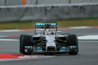 World © Octane Photographic Ltd. Tuesday 13th May 2014. Circuit de Catalunya - Spain - Formula 1 In-Season testing. Mercedes AMG Petronas F1 W05 Hybrid – Lewis Hamilton. Digital Ref: