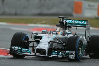 World © Octane Photographic Ltd. Tuesday 13th May 2014. Circuit de Catalunya - Spain - Formula 1 In-Season testing. Mercedes AMG Petronas F1 W05 Hybrid – Lewis Hamilton. Digital Ref: