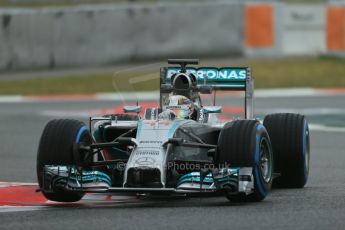 World © Octane Photographic Ltd. Tuesday 13th May 2014. Circuit de Catalunya - Spain - Formula 1 In-Season testing. Mercedes AMG Petronas F1 W05 Hybrid – Lewis Hamilton. Digital Ref: