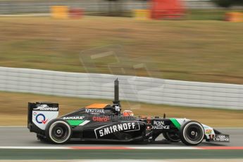 World © Octane Photographic Ltd. Tuesday 13th May 2014. Circuit de Catalunya - Spain - Formula 1 In-Season testing. Sahara Force India VJM07 – Nico Hulkenburg. Digital Ref :