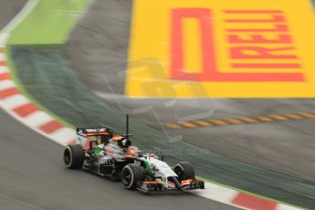 World © Octane Photographic Ltd. Tuesday 13th May 2014. Circuit de Catalunya - Spain - Formula 1 In-Season testing. Sahara Force India VJM07 – Nico Hulkenburg. Digital Ref :