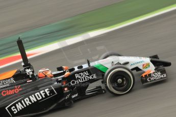 World © Octane Photographic Ltd. Tuesday 13th May 2014. Circuit de Catalunya - Spain - Formula 1 In-Season testing. Sahara Force India VJM07 – Nico Hulkenburg. Digital Ref :