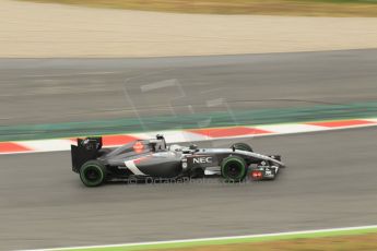 World © Octane Photographic Ltd. Tuesday 13th May 2014. Circuit de Catalunya - Spain - Formula 1 In-Season testing. Sauber C33 – Giedo van der Garde - Reserve Driver. Digital Ref :