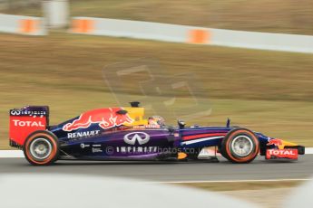 World © Octane Photographic Ltd. Tuesday 13th May 2014. Circuit de Catalunya - Spain - Formula 1 In-Season testing. Infiniti Red Bull Racing RB10 – Sebastien Buemi – Reserve Driver. Digital Ref: