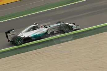 World © Octane Photographic Ltd. Tuesday 13th May 2014. Circuit de Catalunya - Spain - Formula 1 In-Season testing. Mercedes AMG Petronas F1 W05 Hybrid – Lewis Hamilton. Digital Ref: