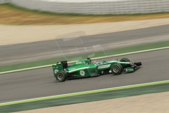 World © Octane Photographic Ltd. Tuesday 13th May 2014. Circuit de Catalunya - Spain - Formula 1 In-Season testing. Caterham F1 Team CT05 – Kamui Kobayashi. Digital Ref: