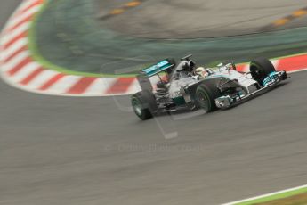 World © Octane Photographic Ltd. Tuesday 13th May 2014. Circuit de Catalunya - Spain - Formula 1 In-Season testing. Mercedes AMG Petronas F1 W05 Hybrid – Lewis Hamilton. Digital Ref: