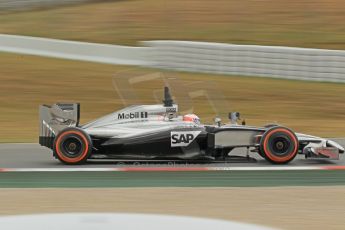 World © Octane Photographic Ltd. Tuesday 13th May 2014. Circuit de Catalunya - Spain - Formula 1 In-Season testing. McLaren Mercedes MP4/29 - Jenson Button. Digital Ref: