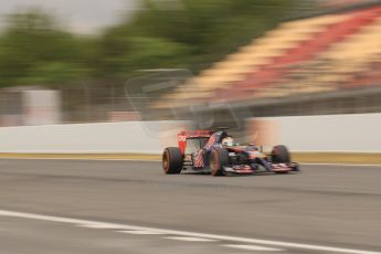 World © Octane Photographic Ltd. Tuesday 13th May 2014. Circuit de Catalunya - Spain - Formula 1 In-Season testing. Scuderia Toro Rosso STR9 - Jean-Eric Vergne. Digital Ref: