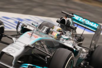 World © Octane Photographic Ltd. Tuesday 13th May 2014. Circuit de Catalunya - Spain - Formula 1 In-Season testing. Mercedes AMG Petronas F1 W05 Hybrid – Lewis Hamilton. Digital Ref: