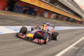 World © Octane Photographic Ltd. Tuesday 13th May 2014. Circuit de Catalunya - Spain - Formula 1 In-Season testing. Infiniti Red Bull Racing RB10 – Sebastien Buemi – Reserve Driver. Digital Ref: