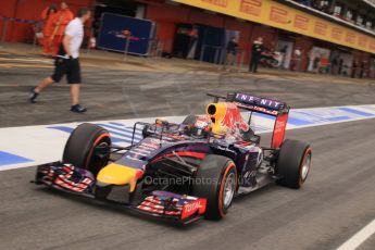 World © Octane Photographic Ltd. Tuesday 13th May 2014. Circuit de Catalunya - Spain - Formula 1 In-Season testing. Infiniti Red Bull Racing RB10 – Sebastien Buemi – Reserve Driver. Digital Ref: