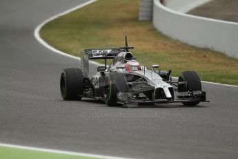 World © Octane Photographic Ltd. Tuesday 13th May 2014. Circuit de Catalunya - Spain - Formula 1 In-Season testing. McLaren Mercedes MP4/29 - Jenson Button. Digital Ref: