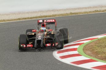 World © Octane Photographic Ltd. Tuesday 13th May 2014. Circuit de Catalunya - Spain - Formula 1 In-Season testing. Lotus F1 Team E22 – Charles Pic– Reserve Driver. Digital Ref: