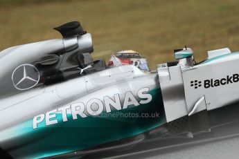 World © Octane Photographic Ltd. Tuesday 13th May 2014. Circuit de Catalunya - Spain - Formula 1 In-Season testing. Mercedes AMG Petronas F1 W05 Hybrid – Lewis Hamilton. Digital Ref: