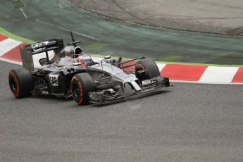 World © Octane Photographic Ltd. Tuesday 13th May 2014. Circuit de Catalunya - Spain - Formula 1 In-Season testing. McLaren Mercedes MP4/29 - Jenson Button. Digital Ref: