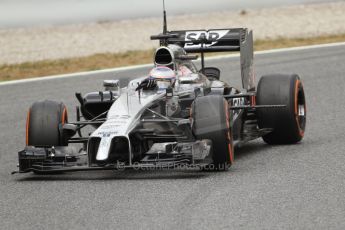 World © Octane Photographic Ltd. Tuesday 13th May 2014. Circuit de Catalunya - Spain - Formula 1 In-Season testing. McLaren Mercedes MP4/29 - Jenson Button. Digital Ref: