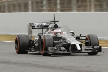 World © Octane Photographic Ltd. Tuesday 13th May 2014. Circuit de Catalunya - Spain - Formula 1 In-Season testing. McLaren Mercedes MP4/29 - Jenson Button. Digital Ref:
