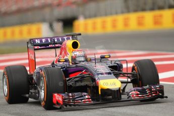 World © Octane Photographic Ltd. Tuesday 13th May 2014. Circuit de Catalunya - Spain - Formula 1 In-Season testing. Infiniti Red Bull Racing RB10 – Sebastien Buemi – Reserve Driver. Digital Ref: