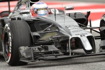 World © Octane Photographic Ltd. Tuesday 13th May 2014. Circuit de Catalunya - Spain - Formula 1 In-Season testing. McLaren Mercedes MP4/29 - Jenson Button. Digital Ref: