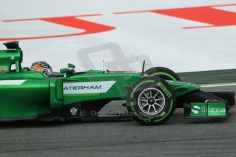 World © Octane Photographic Ltd. Tuesday 13th May 2014. Circuit de Catalunya - Spain - Formula 1 In-Season testing. Caterham F1 Team CT05 – Kamui Kobayashi. Digital Ref: