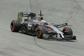 World © Octane Photographic Ltd. Tuesday 13th May 2014. Circuit de Catalunya - Spain - Formula 1 In-Season testing. McLaren Mercedes MP4/29 - Jenson Button. Digital Ref: