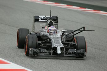 World © Octane Photographic Ltd. Tuesday 13th May 2014. Circuit de Catalunya - Spain - Formula 1 In-Season testing. McLaren Mercedes MP4/29 - Jenson Button. Digital Ref: