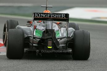 World © Octane Photographic Ltd. Tuesday 13th May 2014. Circuit de Catalunya - Spain - Formula 1 In-Season testing. Sahara Force India VJM07 – Nico Hulkenburg. Digital Ref :