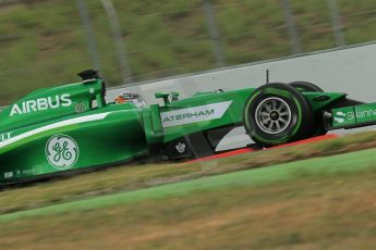 World © Octane Photographic Ltd. Tuesday 13th May 2014. Circuit de Catalunya - Spain - Formula 1 In-Season testing. Caterham F1 Team CT05 – Kamui Kobayashi. Digital Ref: