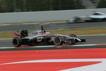 World © Octane Photographic Ltd. Tuesday 13th May 2014. Circuit de Catalunya - Spain - Formula 1 In-Season testing. McLaren Mercedes MP4/29 - Jenson Button. Digital Ref: