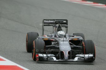World © Octane Photographic Ltd. Tuesday 13th May 2014. Circuit de Catalunya - Spain - Formula 1 In-Season testing. Sauber C33 – Giedo van der Garde - Reserve Driver. Digital Ref :