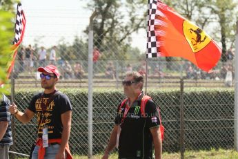 World © Octane Photographic Ltd. Saturday 6th September 2014. Italian GP, Monza - Italy, Atmosphere. Tiffosi. Digital Ref :  1105CB7D9905