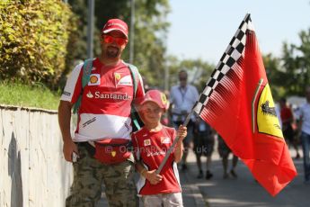 World © Octane Photographic Ltd. Saturday 6th September 2014. Italian GP, Monza - Italy, Atmosphere. Forza Ferrari Family Fun. Digital Ref : 1105CB7D9923