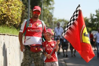 World © Octane Photographic Ltd. Saturday 6th September 2014. Italian GP, Monza - Italy, Atmosphere. Forza Ferrari Family Fun. Digital Ref :  1105CB7D9923