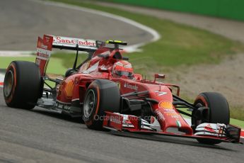 World © Octane Photographic Ltd. Friday 5th September 2014, Italian GP, Monza - Italy - Formula 1 Practice 1. Scuderia Ferrari F14T – Kimi Raikkonen. Digital Ref: 1094LB1D3323