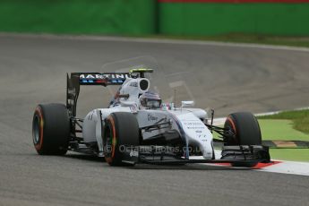 World © Octane Photographic Ltd. Friday 5th September 2014, Italian GP, Monza - Italy  - Formula 1 Practice 1. Williams Martini Racing FW36 – Valtteri Bottas. Digital Ref: 1094LB1D3345