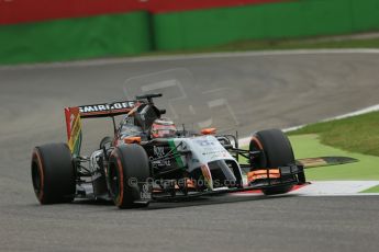 World © Octane Photographic Ltd. Friday 5th September 2014, Italian GP, Monza - Italy  - Formula 1 Practice 1. Sahara Force India VJM07 – Nico Hulkenburg. Digital Ref : 1094LB1D3399