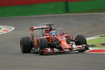 World © Octane Photographic Ltd. Friday 5th September 2014, Italian GP, Monza - Italy - Formula 1 Practice 1. Scuderia Ferrari F14T - Fernando Alonso. Digital Ref: 1094LB1D3405