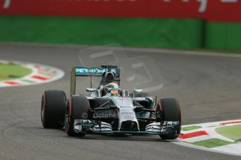 World © Octane Photographic Ltd. Friday 5th September 2014, Italian GP, Monza - Italy - Formula 1 Practice 1. Mercedes AMG Petronas F1 W05 Hybrid – Lewis Hamilton. Digital Ref: 1094LB1D3468