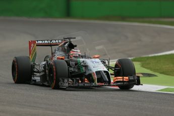 World © Octane Photographic Ltd. Friday 5th September 2014, Italian GP, Monza - Italy - Formula 1 Practice 1. Sahara Force India VJM07 – Nico Hulkenburg. Digital Ref : 1094LB1D3545