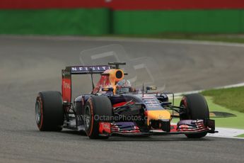 World © Octane Photographic Ltd. Friday 5th September 2014, Italian GP, Monza - Italy Formula 1 Practice 1. Infiniti Red Bull Racing RB10 - Sebastian Vettel. Digital Ref: 1094LB1D3552