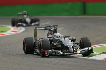 World © Octane Photographic Ltd. Friday 5th September 2014, Italian GP, Monza - Italy - Formula 1 Practice 1. Sauber C33 – Giedo van der Garde and Esteban Gutierrez. Digital Ref : 1094LB1D3561