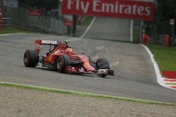 World © Octane Photographic Ltd. Friday 5th September 2014, Italian GP, Monza - Italy - Formula 1 Practice 1. Scuderia Ferrari F14T – Kimi Raikkonen. Digital Ref: 1094LB1D3658