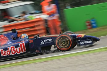 World © Octane Photographic Ltd. Friday 5th September 2014, Italian GP, Monza - Italy - Formula 1 Practice 1. Scuderia Toro Rosso STR9 - Jean-Eric Vergne. Digital Ref: 1094LB1D3743