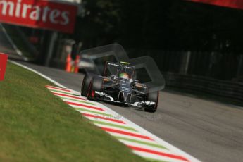 World © Octane Photographic Ltd. Friday 5th September 2014, Italian GP, Monza - Italy. - Formula 1 Practice 2. Sauber C33 – Esteban Gutierrez. Digital Ref : 1097LB1D4323