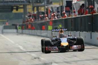 World © Octane Photographic Ltd. Friday 5th September 2014, Italian GP, Monza - Italy. Formula 1 Practice 2. Infiniti Red Bull Racing RB10 - Sebastian Vettel. Digital Ref: 1097LB1D4328